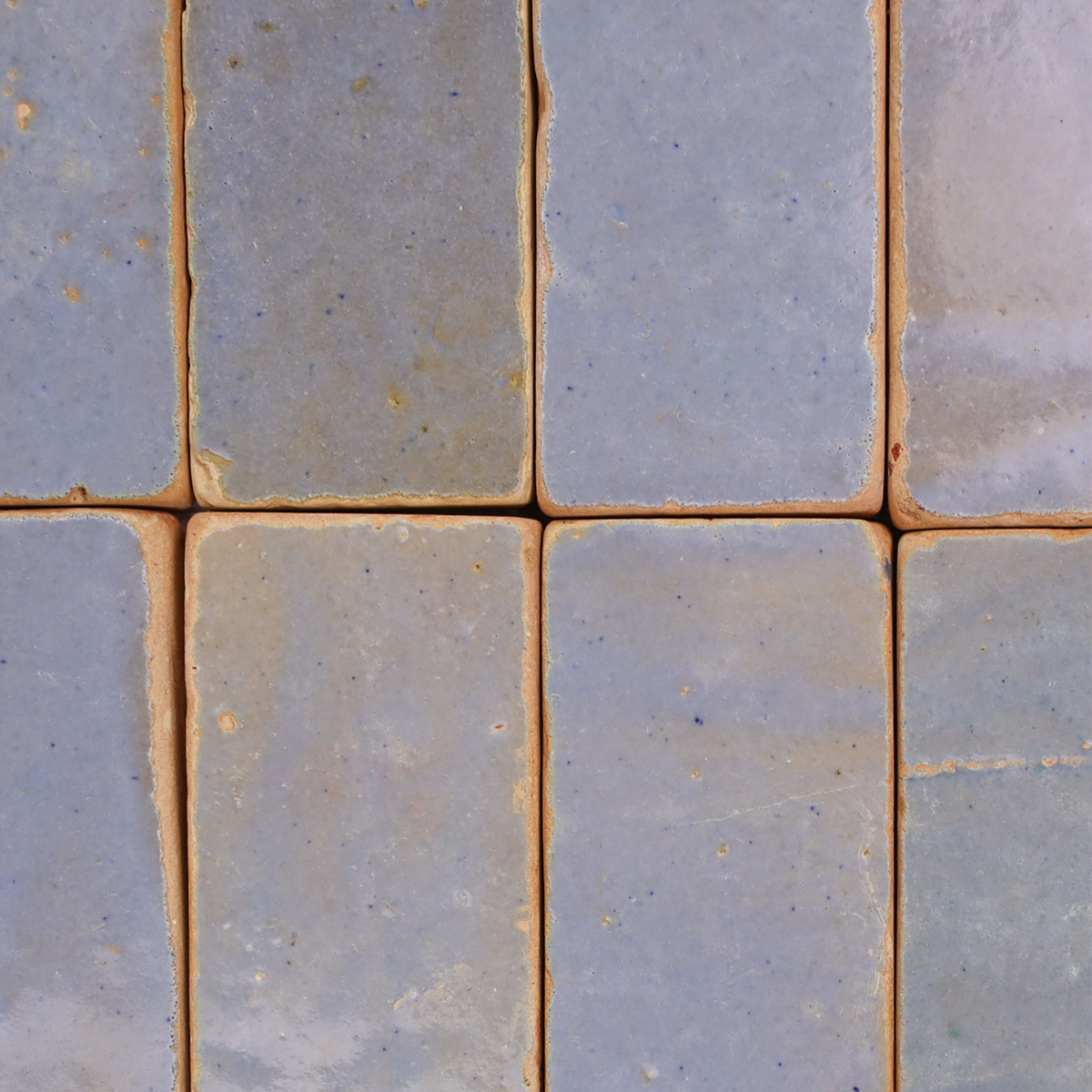 Tumbled Zellige Mosaic Sky Blue