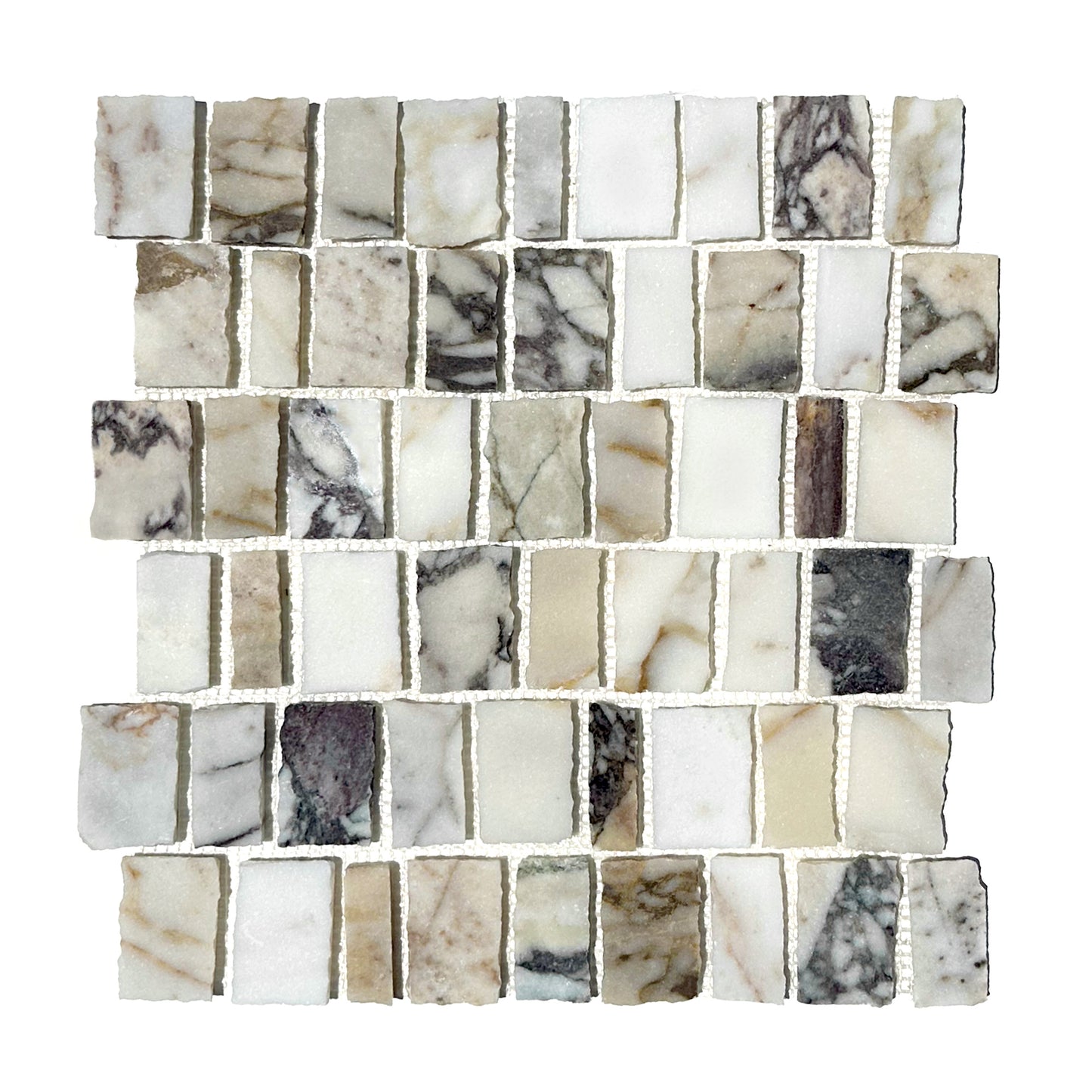 Fragment Mosaic Calacatta Viola Turkish Honed
