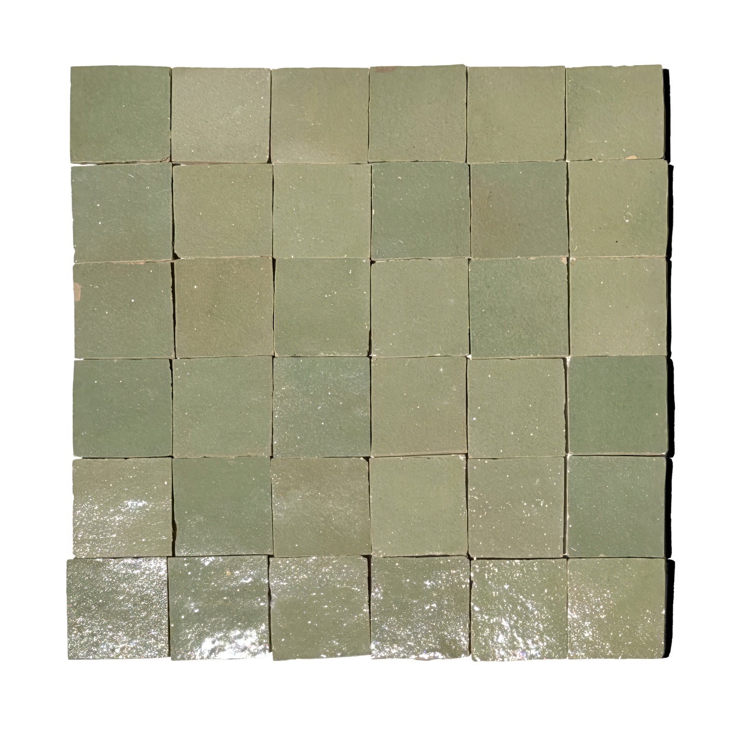 HW Tile 2x2 Sage Zellige Mosaic