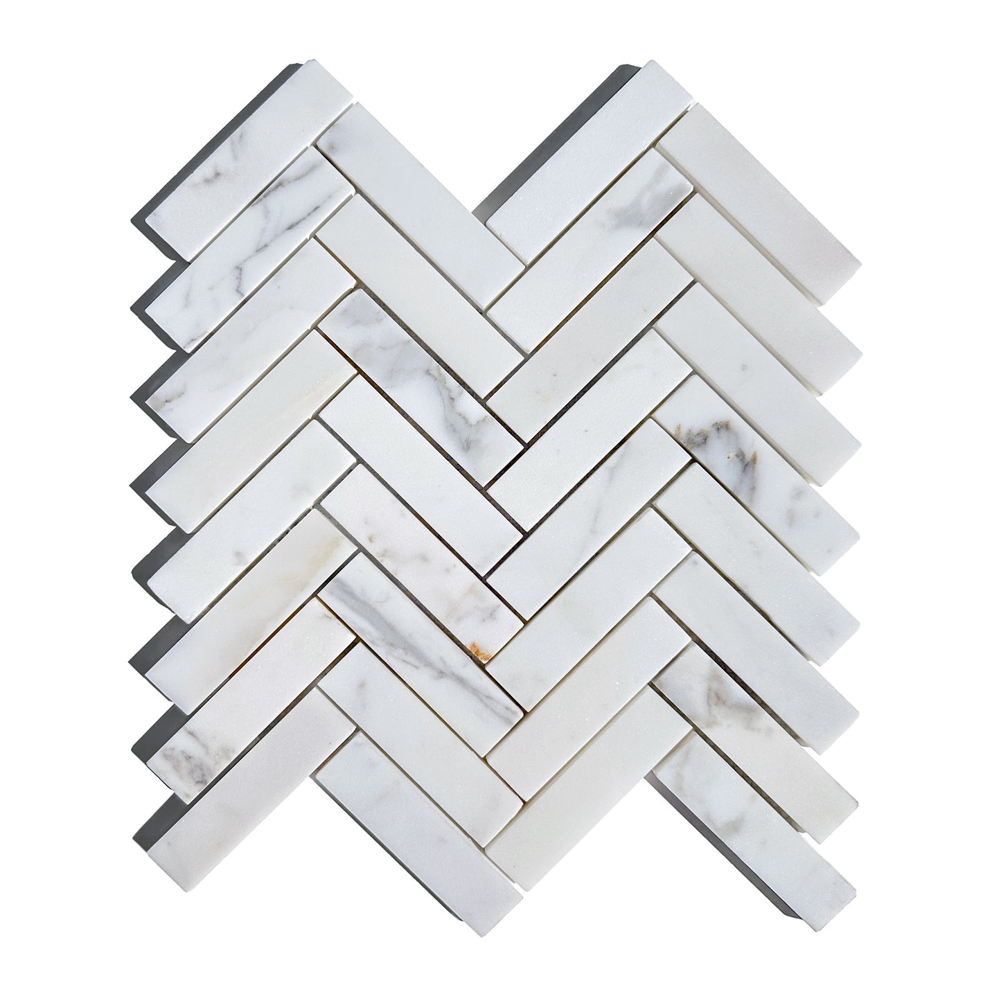 HW Tile Mosaic White Calacatta Gold Honed