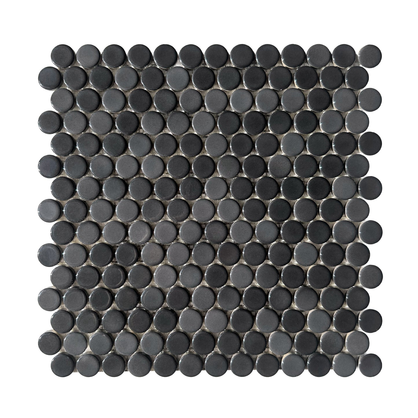 HW Tile Penny Rounds Black Tile
