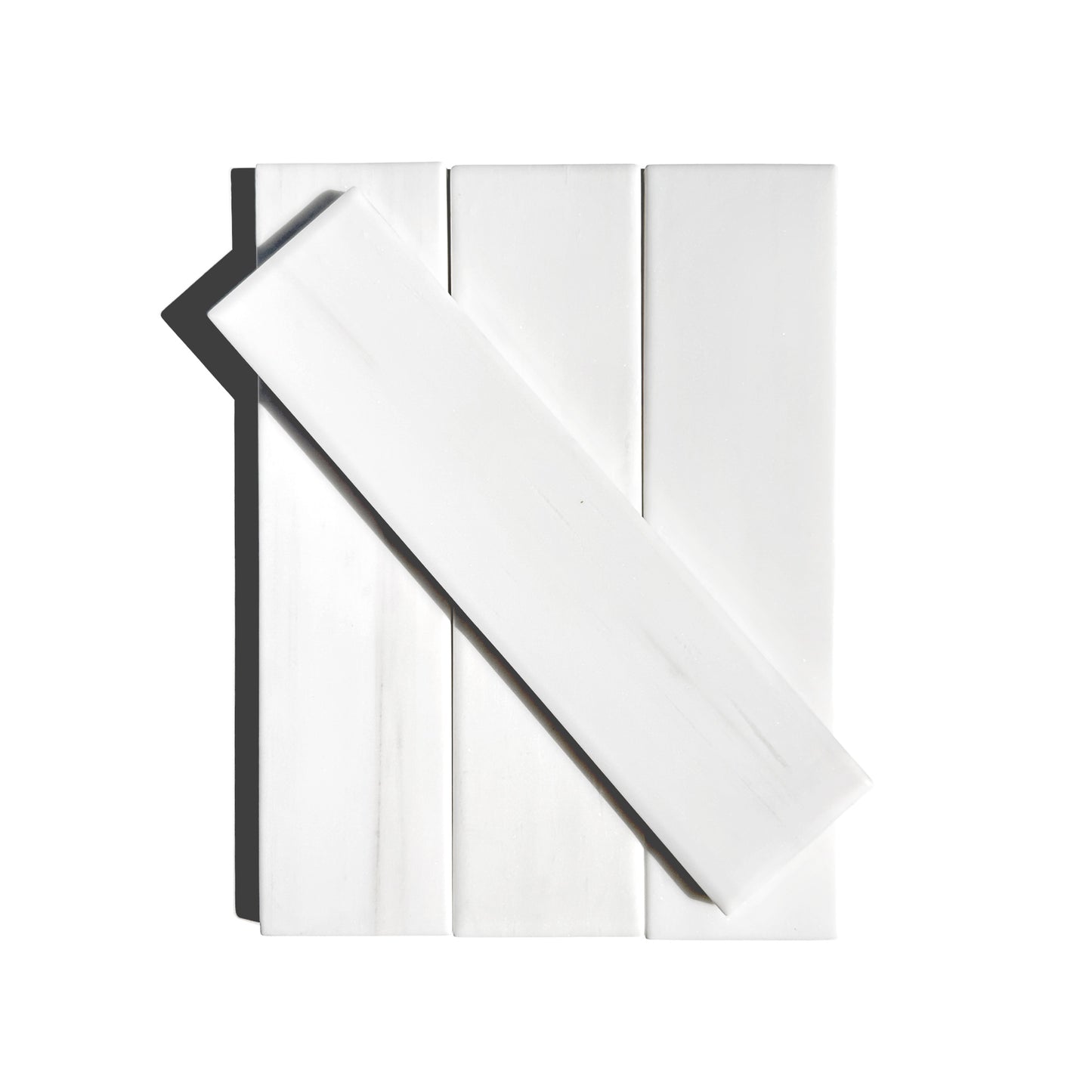 HW Tile 2x8 Soft Pillowed White Elegant Select honed group