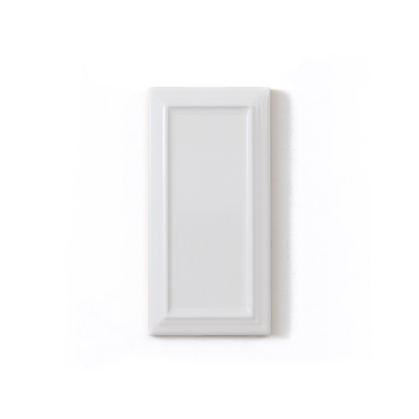 2x6 French Bevel White Vertical
