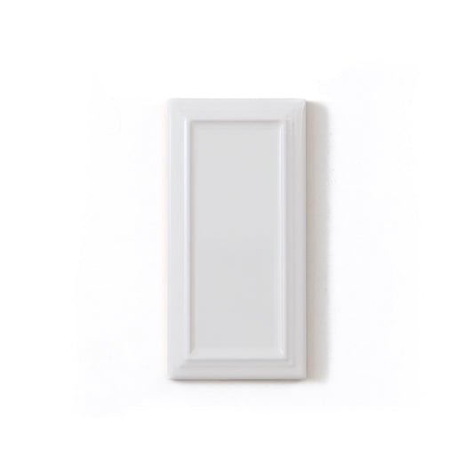 2x6 French Bevel White Vertical