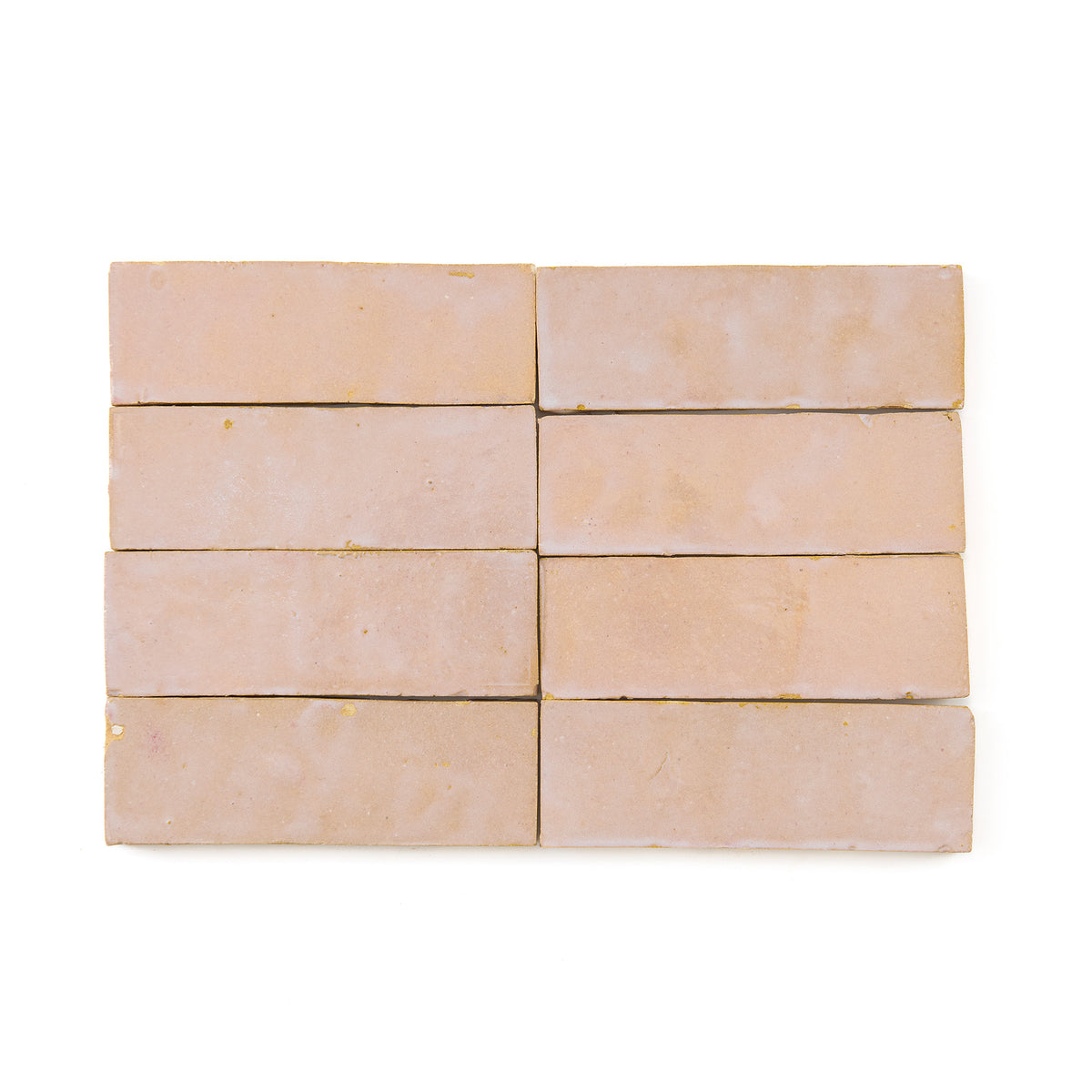 HW Tile Zellige 2x6 Blush Glazed Field Subway
