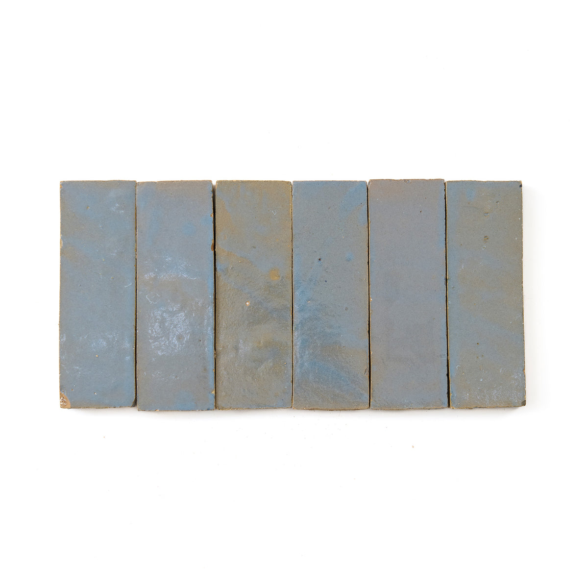 HW Tile Zellige 2x6 Sky Blue Glazed Field Stack