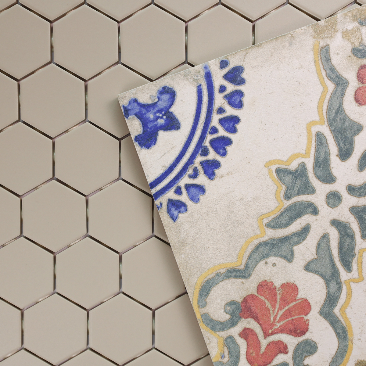 Italian Hex Mosaic Noto Sand