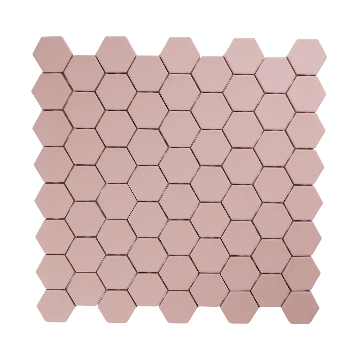 Italian Hex Mosaic Rosa Antico