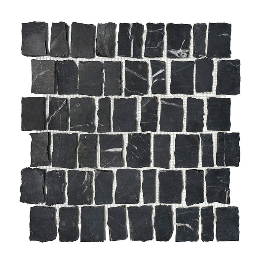Fragment Mosaic Black Marble Honed