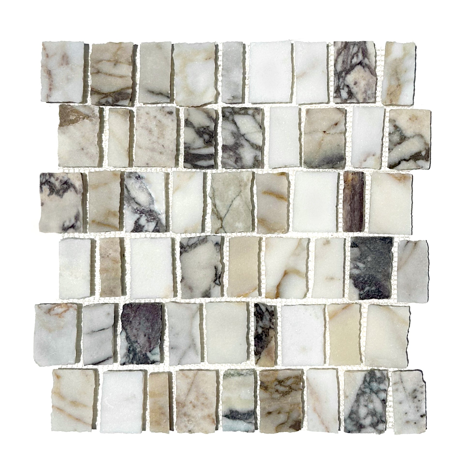 Fragment Mosaic Calacatta Viola Turkish Honed