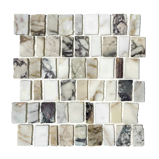 Fragment Mosaic Calacatta Viola Turkish Honed