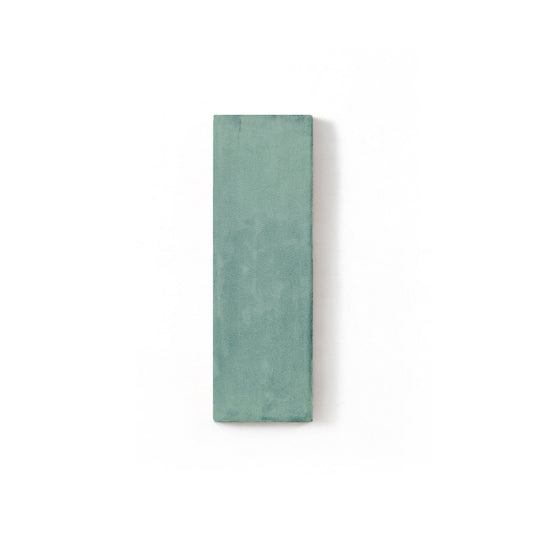 Hand Painted 2x6 Kelp Glazed Body Ceramic