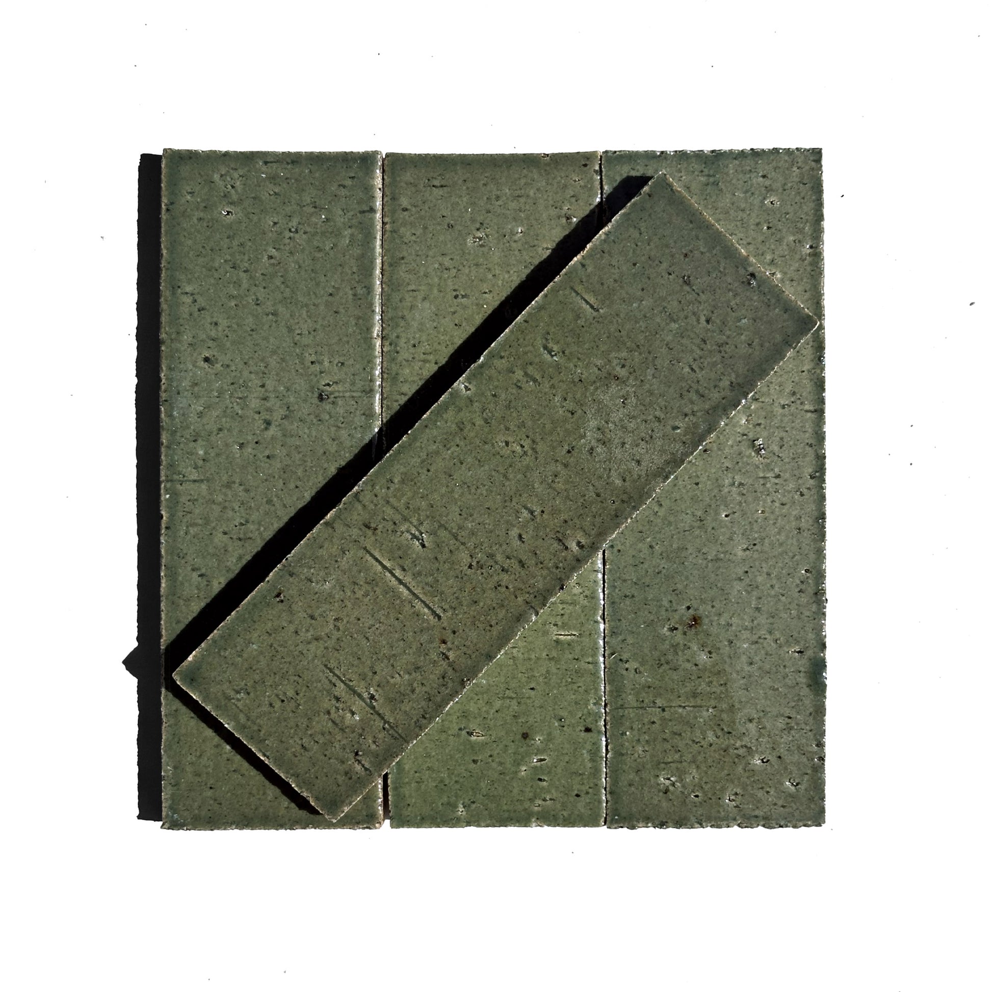 HW Tile 2.5x8 Brick Glazed Verte group
