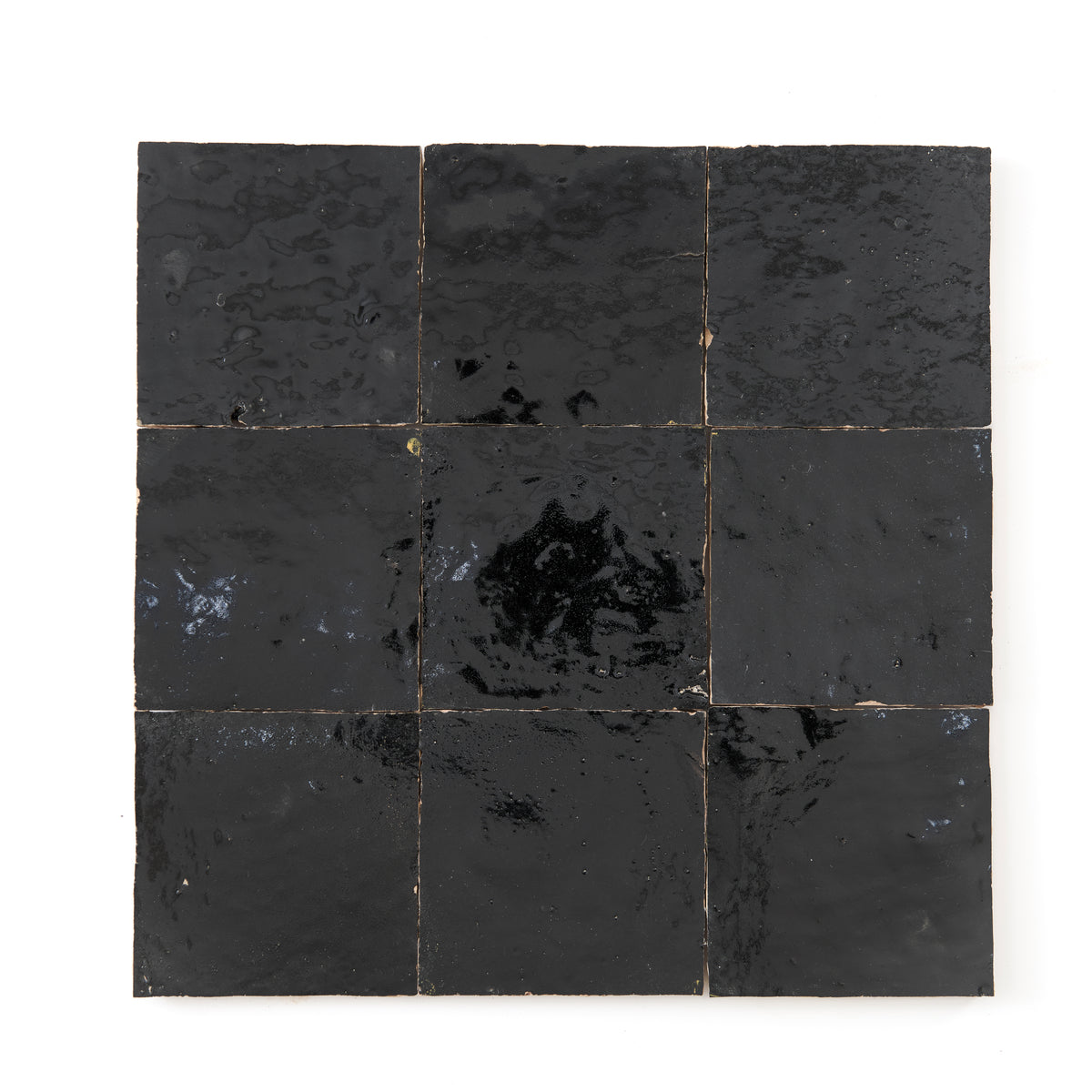 HW Tile Zellige 4x4 Black Glazed Field Group
