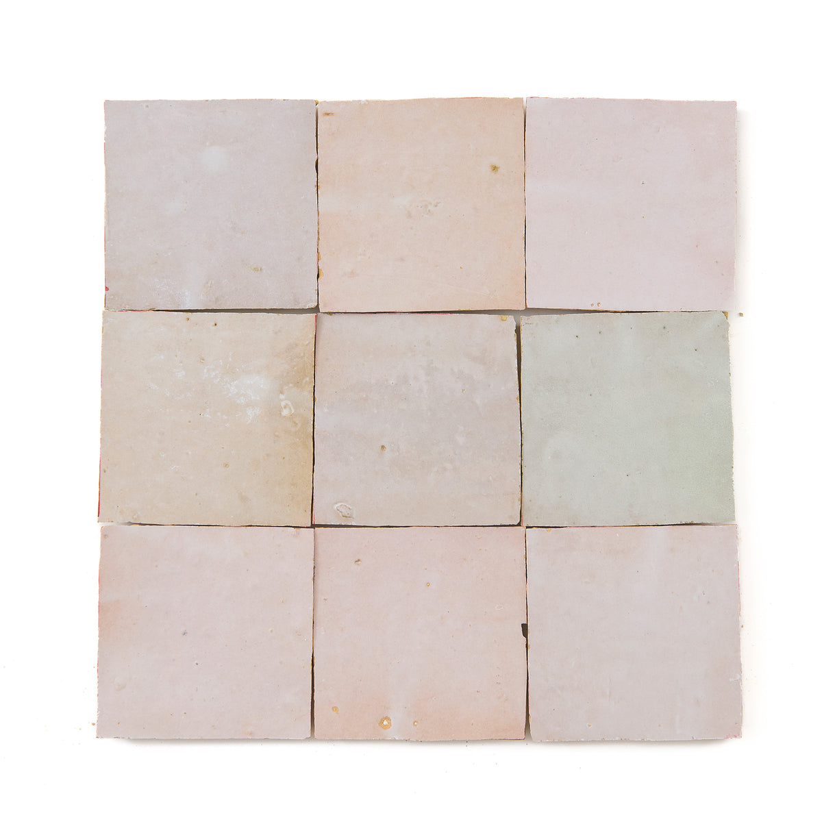 HW Tile Zellige 4x4 Blush Glazed Field Group
