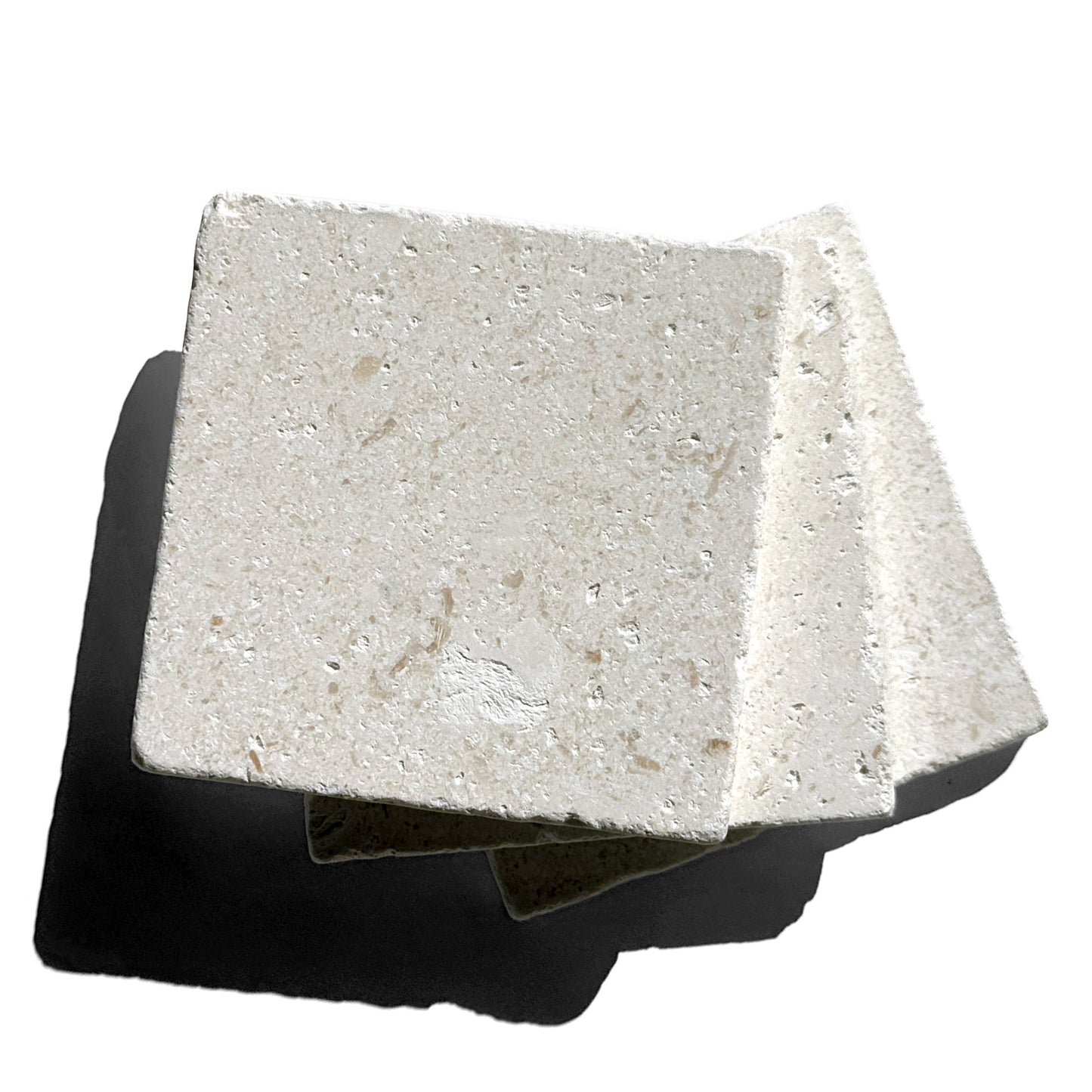 HW Tile 4x4 Checkerboard Corinthian Fossil Limestone group