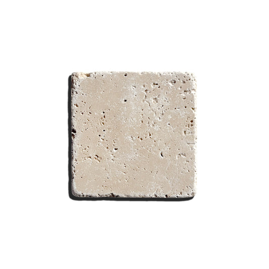 HW Tile 4x4 Checkerboard Ivory Travertine