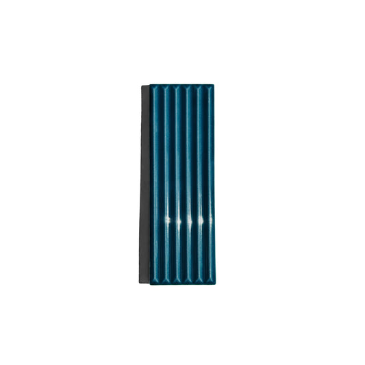 HW Tile Color Pop Fluted Blue Glossy