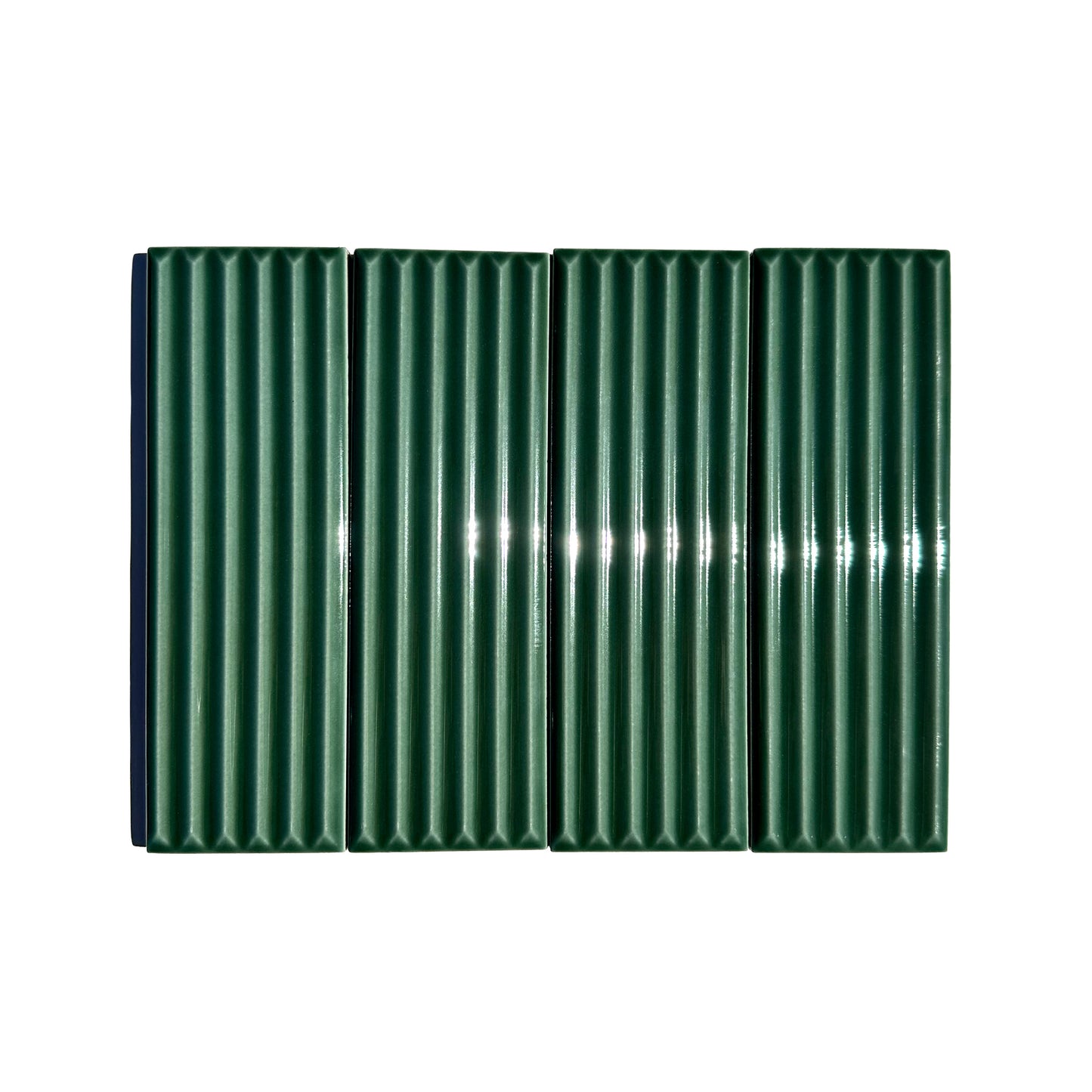 HW Tile Color Pop Fluted Green Glossy group