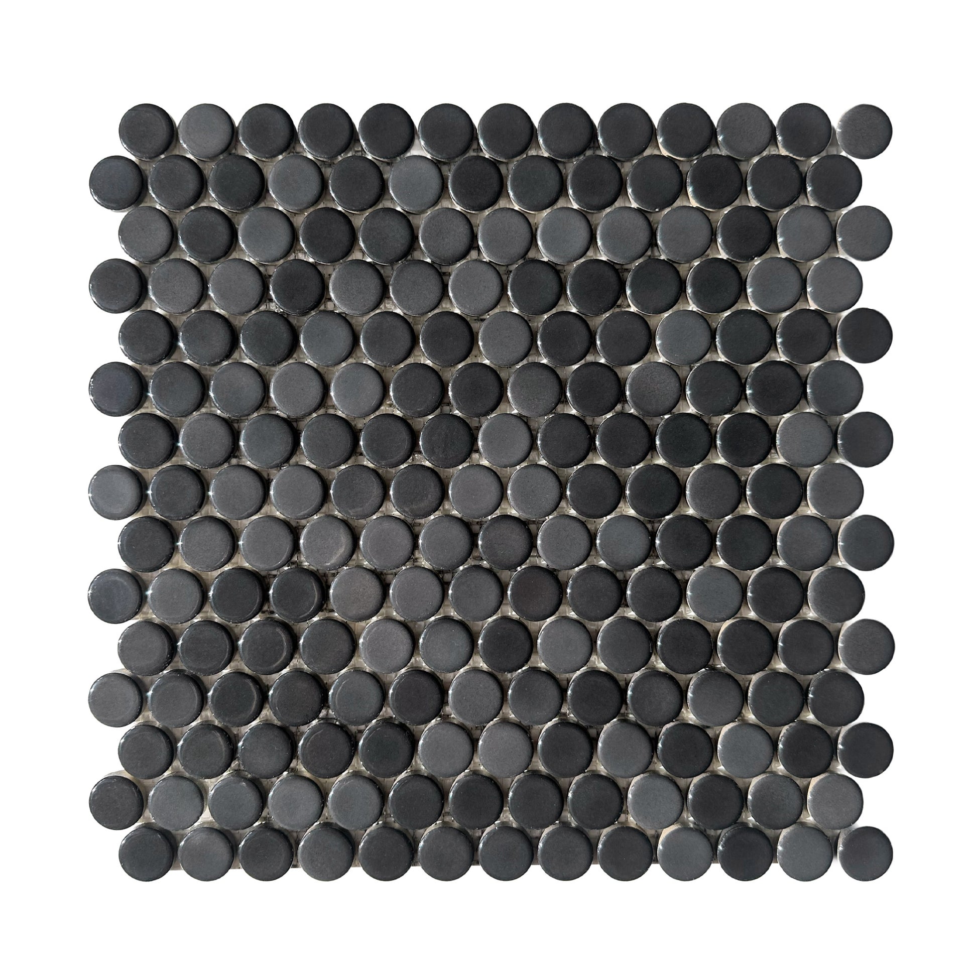 HW Tile Penny Rounds Black Tile