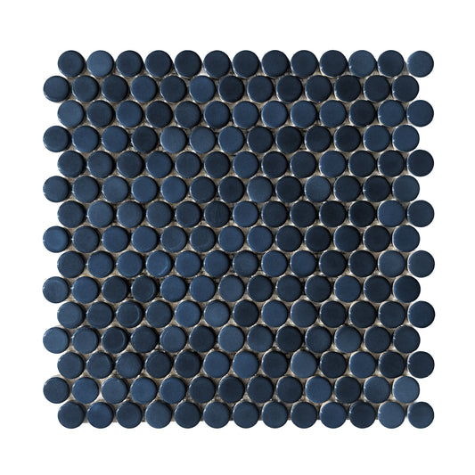 HW Tile Penny Rounds Midnight Blue