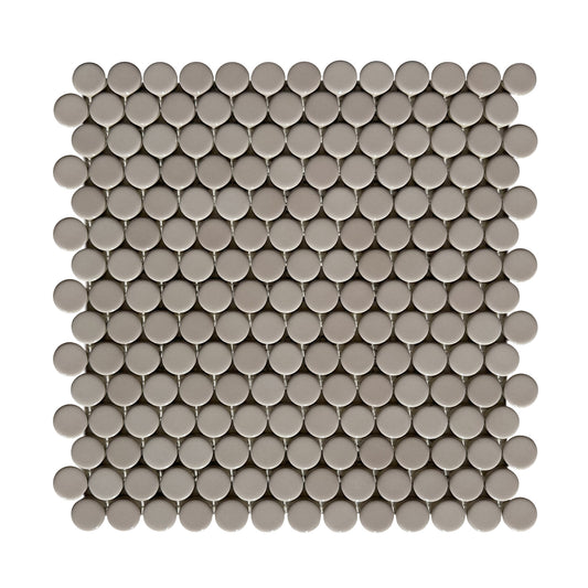 HW Tile Penny Rounds Taupe