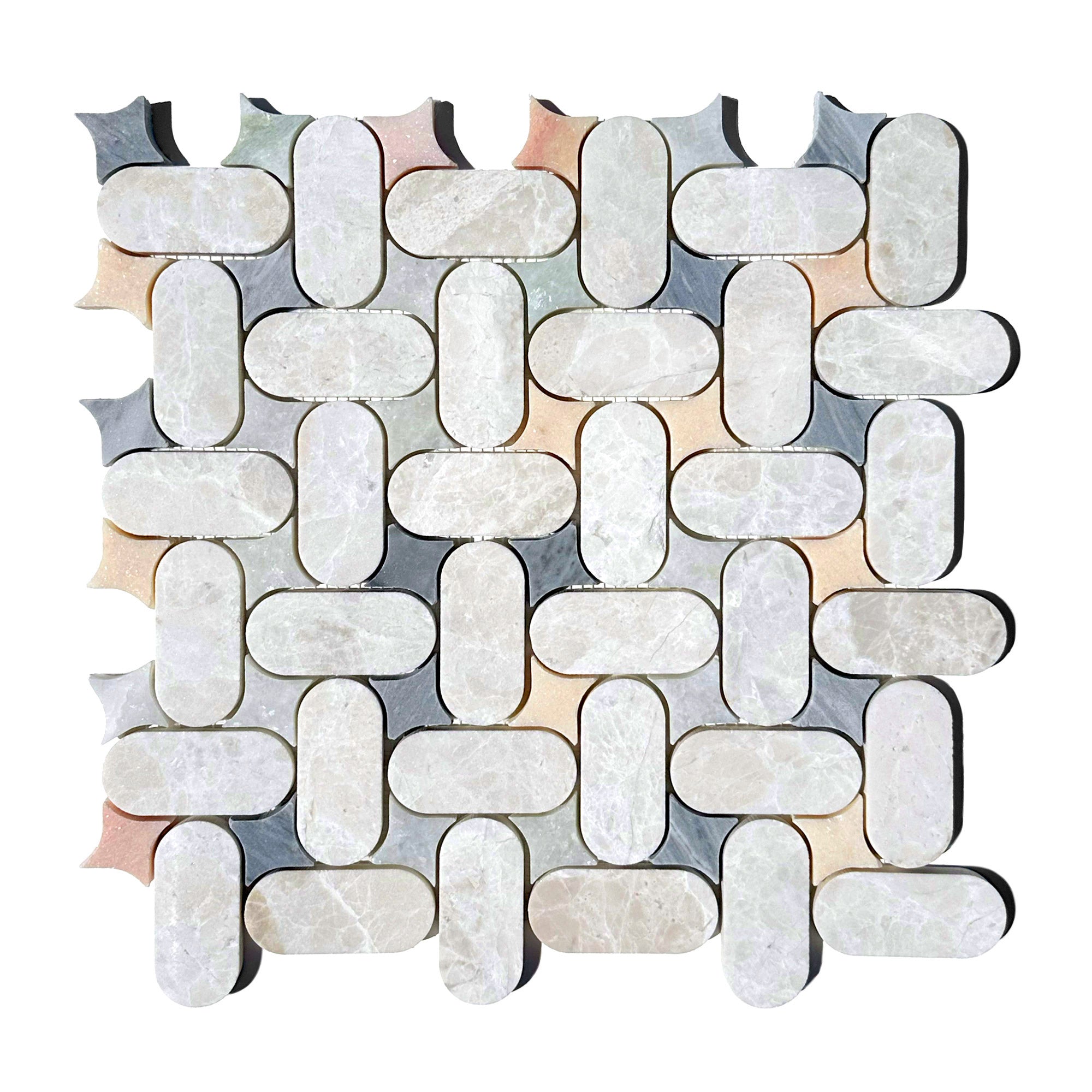 Tile Texture Loop Woven Loop Mosaic | Multicolor Marble Honed | hw tile – hwtile