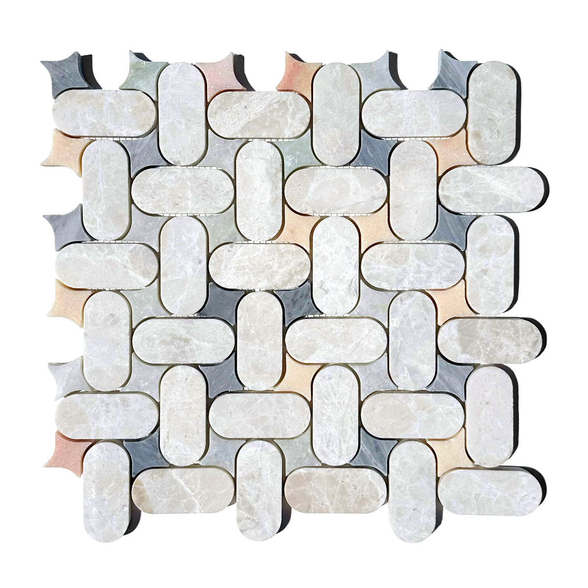Tile Loop Woven Loop Mosaic | Multicolor Marble Honed | hw tile – hwtile