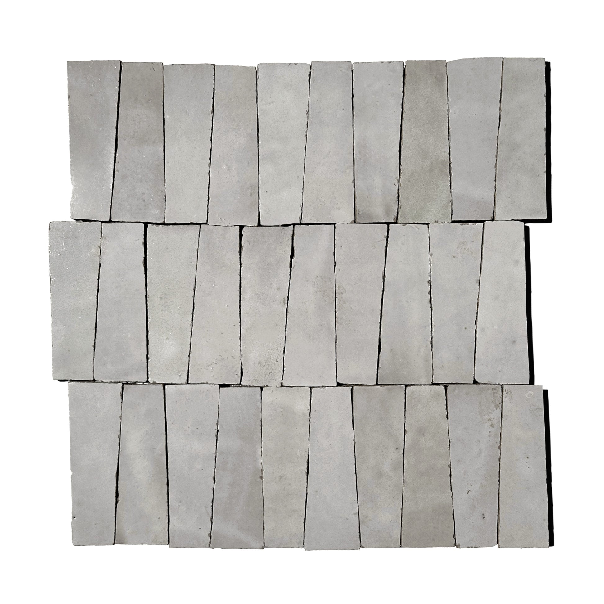 Zellige | Angled Stack Zellige Stone Mosaic Sheet | hw tile – hwtile