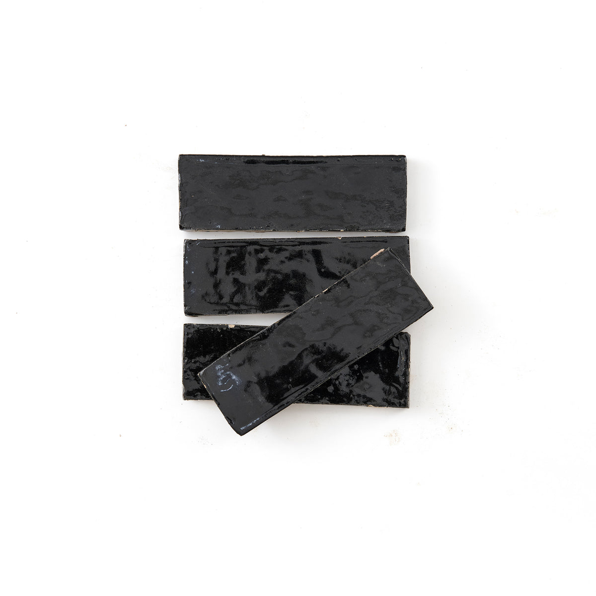 HW Tile Zellige 2x6 Black Glazed Field Group