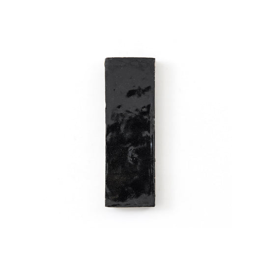 HW Tile Zellige 2x6 Black Glazed Field
