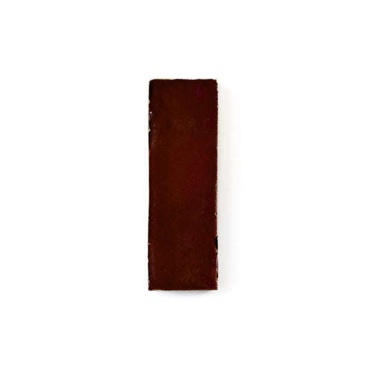 HW Tile 2x6 Mocha Glazed Zellige Field
