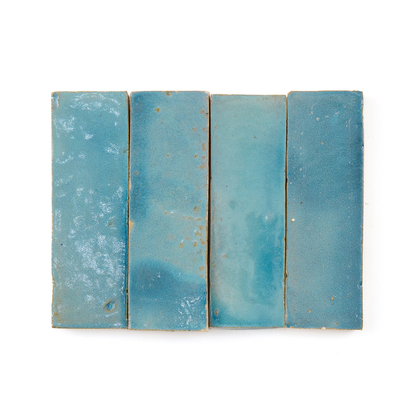 HW Tile Zellige 2x6 Sea Blue Glazed Field Stack
