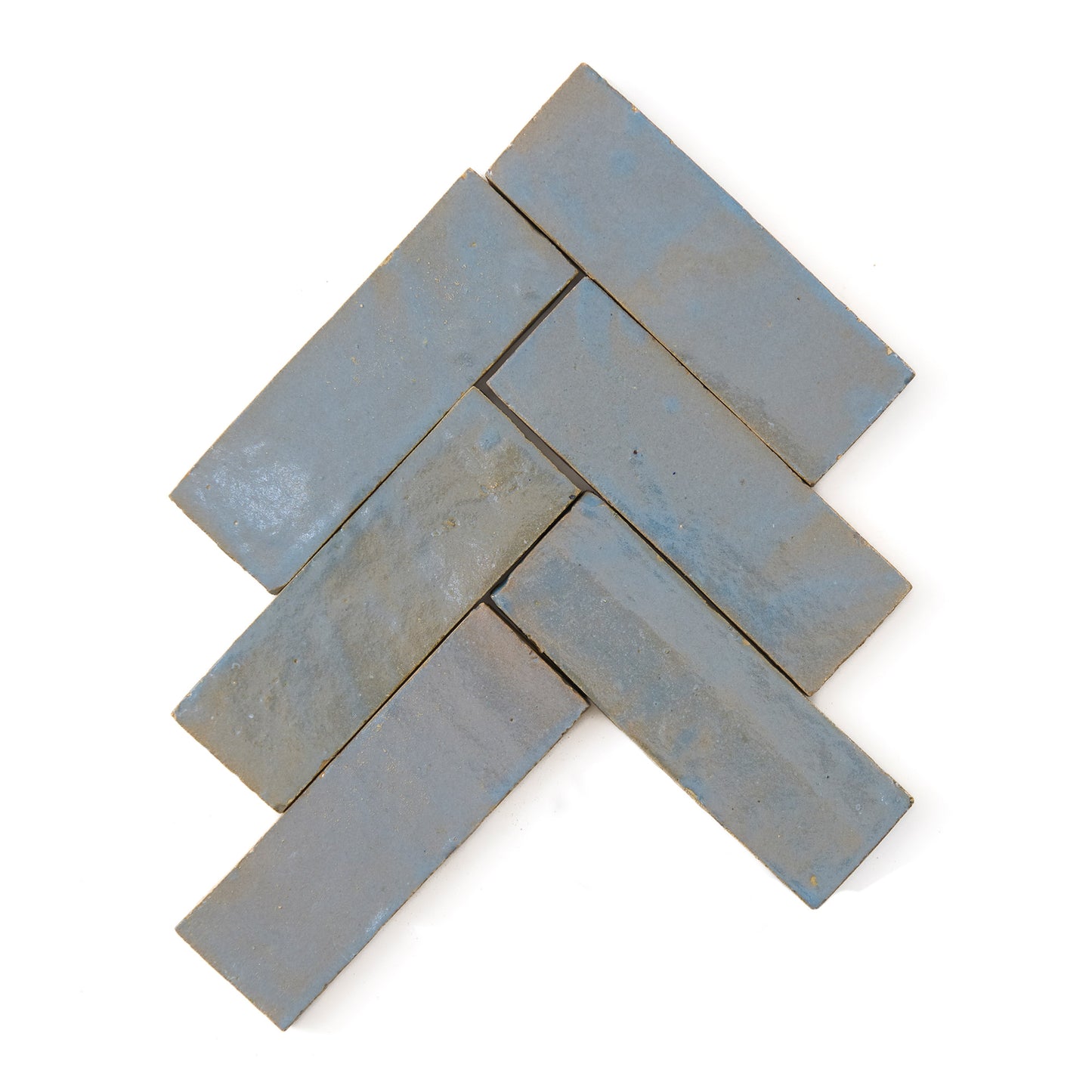 HW Tile Zellige 2x6 Sky Blue Glazed Field Chevron