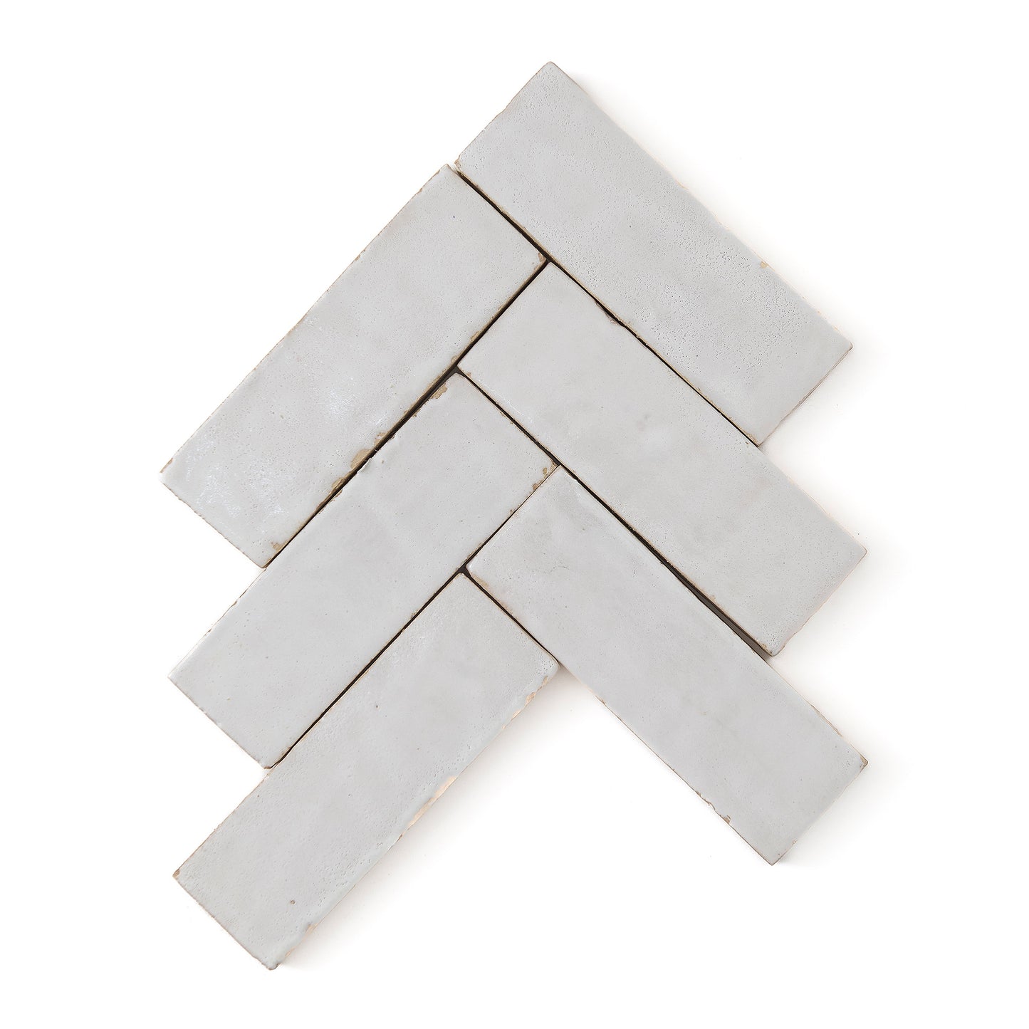 HW Tile Zellige 2x6 Stone Glazed Field Chevron