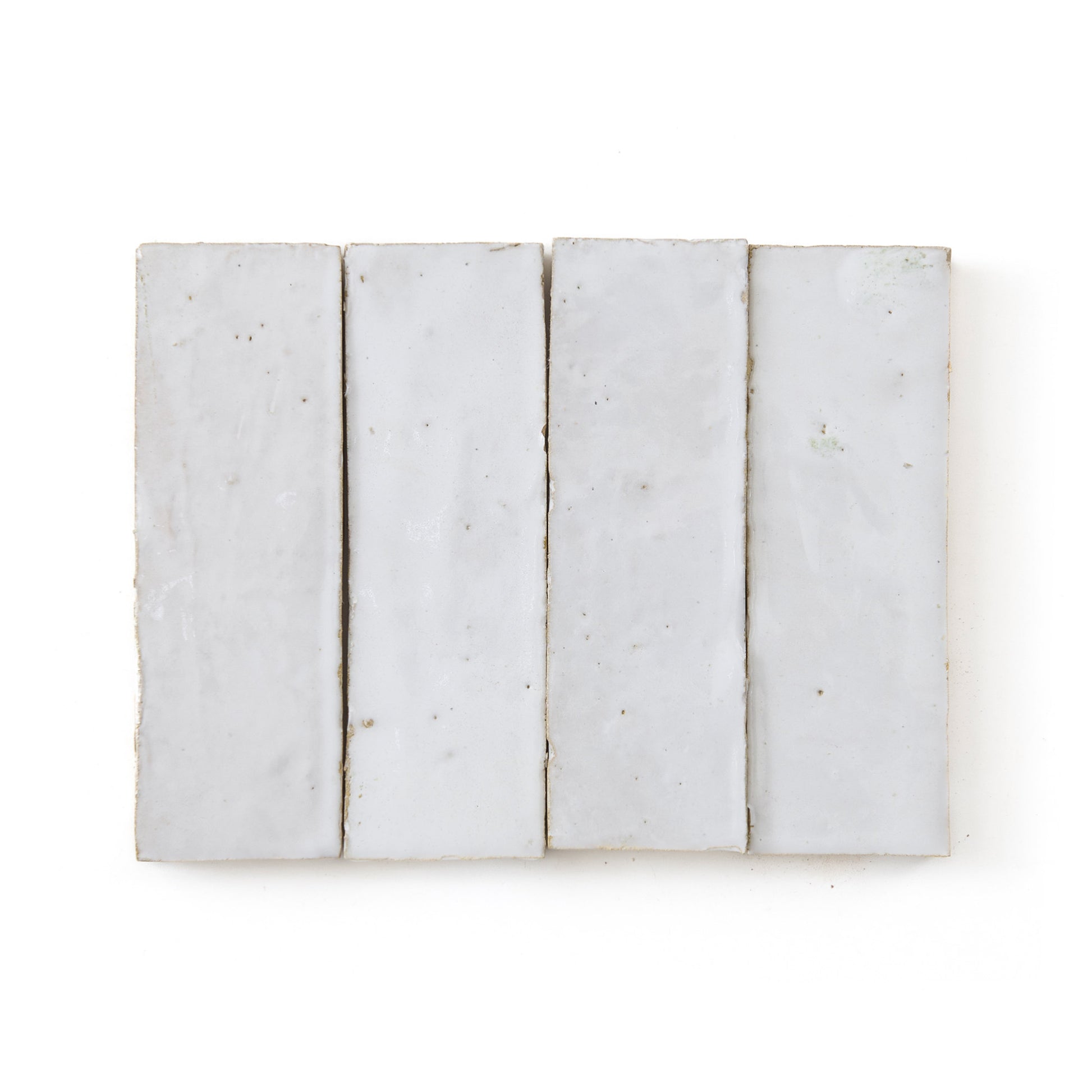 HW Tile Zellige 2x6 White Glazed Field Stack